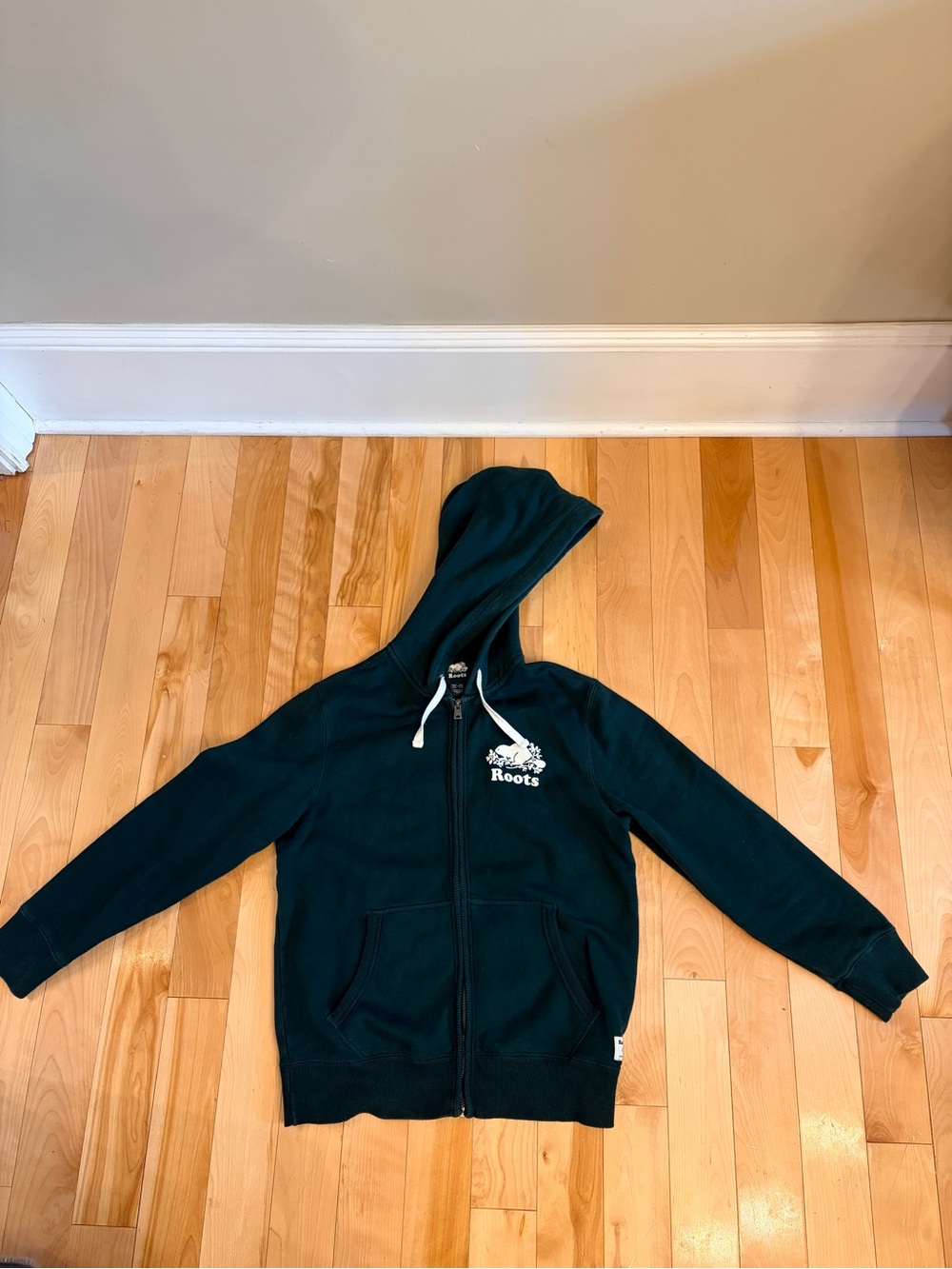 Roots Dark Teal Full-Zip Hoodie